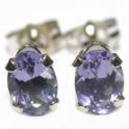 Boucles oreilles iolite